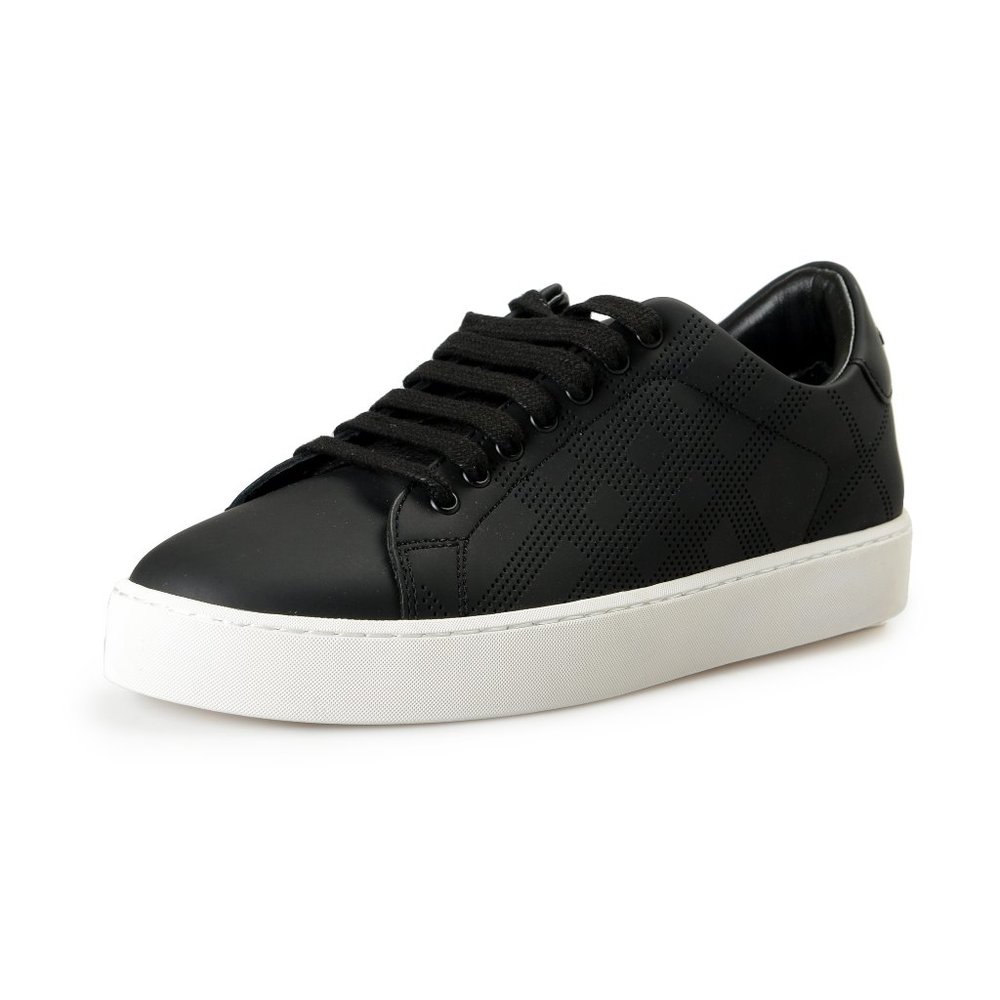 Burberry Women's "WESTFORD" Black Leather Low Top Sneakers Shoes